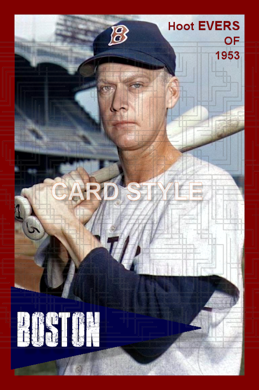 Hoot Evers - 1953 Boston Red Sox - choose a size & style