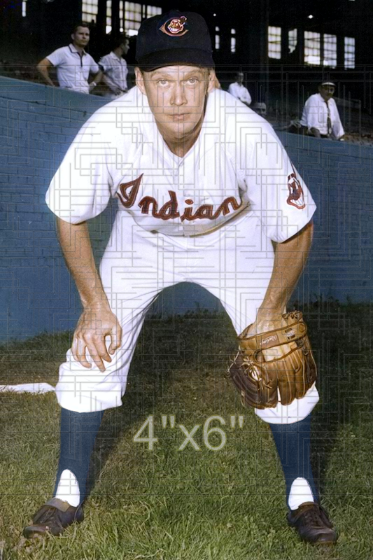 Hoot Evers - 1955 Cleveland Indians - choose a size & style