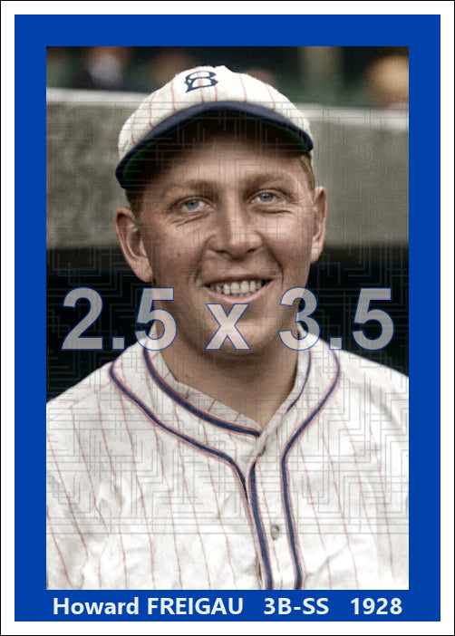 Howard Freigau - 1928 Brooklyn Robins - choose a size & style