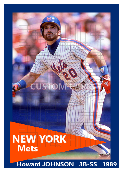 Howard Johnson - 1989 New York Mets - choose a size & style