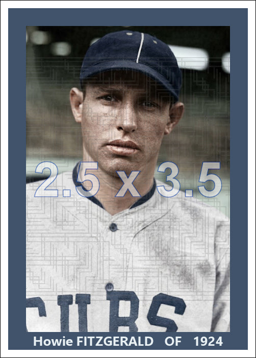 Howie Fitzgerald - 1924 Chicago Cubs - choose a size & style