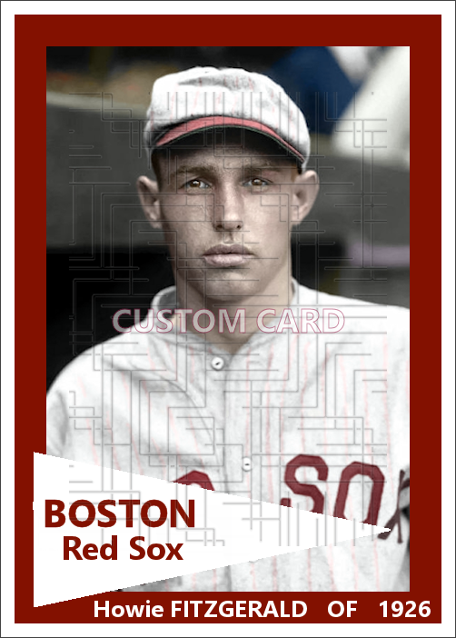 Howie Fitzgerald - 1926 Boston Red Sox - choose a size & style
