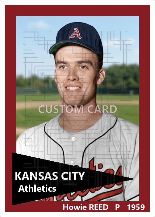 Howie Reed - 1959 Kansas City Athletics - choose a size & style