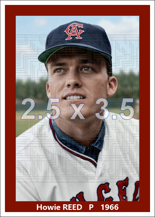 Howie Reed - 1966 California Angels - choose a size & style