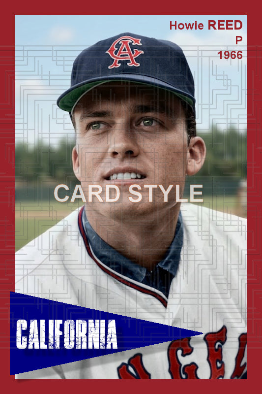 Howie Reed - 1966 California Angels - choose a size & style