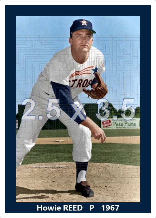 Howie Reed - 1967 Houston Astros - choose a size & style