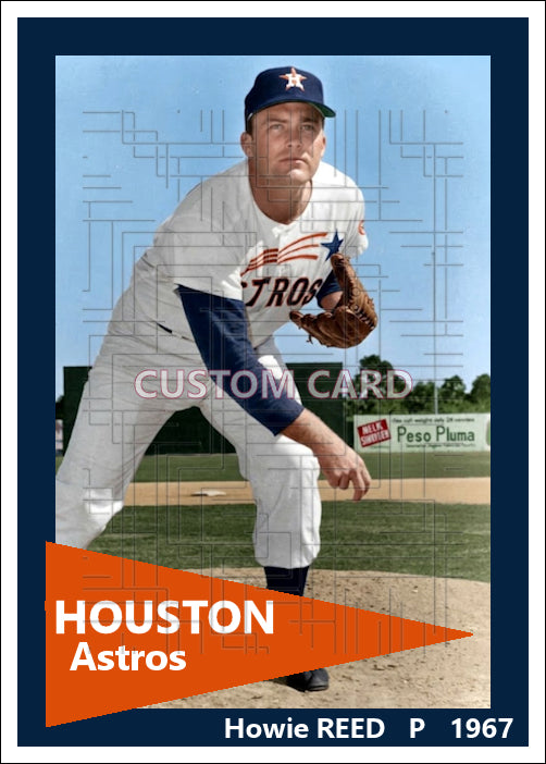 Howie Reed - 1967 Houston Astros - choose a size & style
