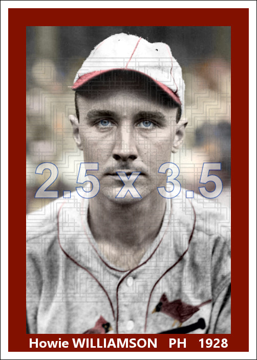 Howie Williamson - 1928 St. Louis Cardinals - choose a size & style
