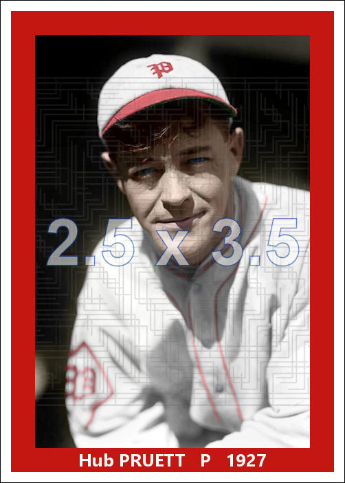 Hub Pruett - 1927 Philadelphia Phillies - choose a size & style