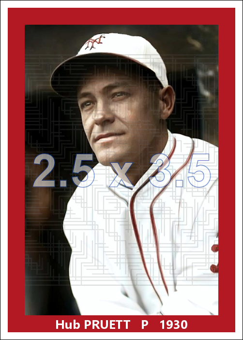 Hub Pruett - 1930 New York Giants - choose a size & style