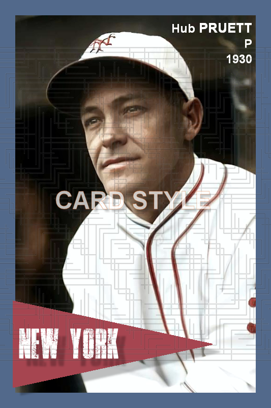Hub Pruett - 1930 New York Giants - choose a size & style