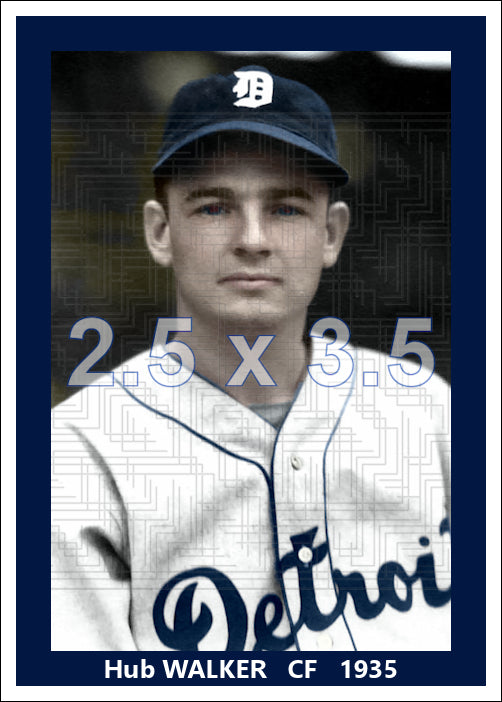 Hub Walker - 1935 Detroit Tigers - choose a size & style