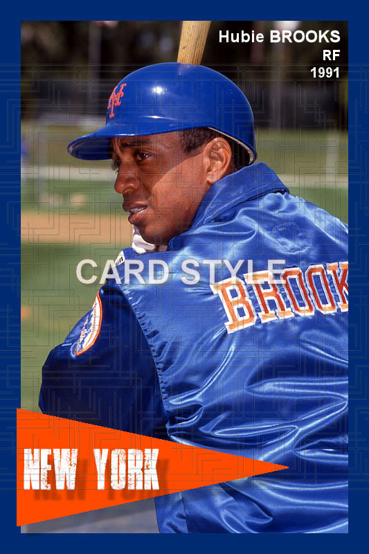 Hubie Brooks - 1991 New York Mets - choose a size & style