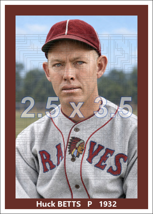 Huck Betts - 1932 Boston Braves - choose a size & style
