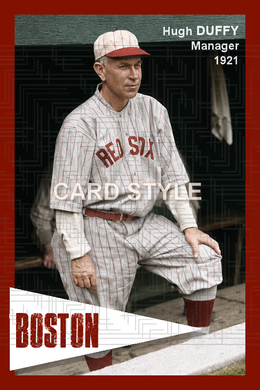 Hugh Duffy - 1921 Boston Red Sox - choose a size & style