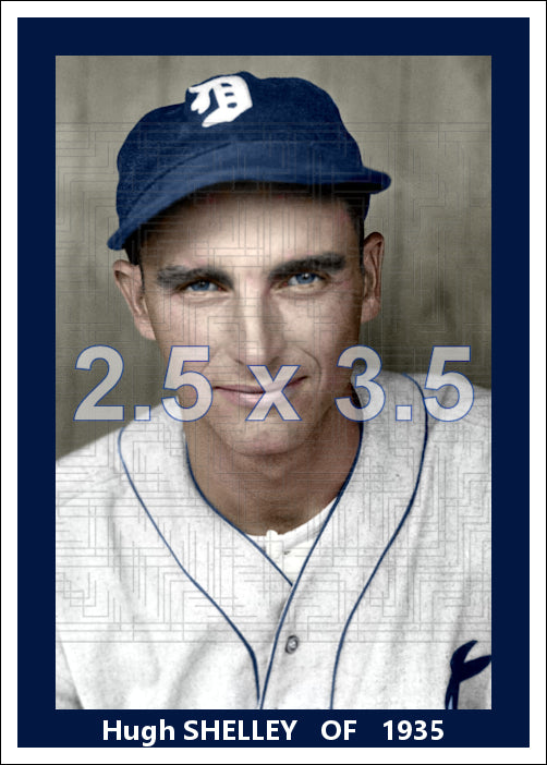 Hugh Shelley - 1935 Detroit Tigers - choose a size & style
