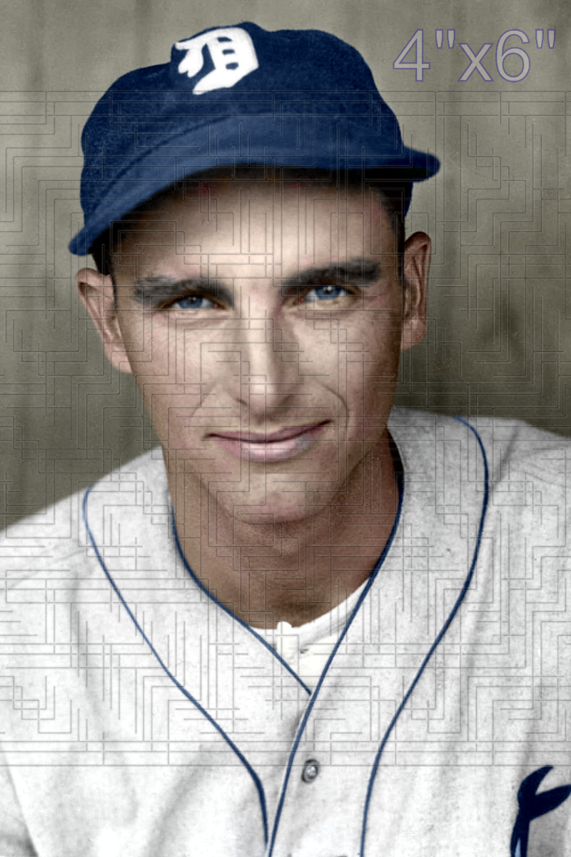Hugh Shelley - 1935 Detroit Tigers - choose a size & style