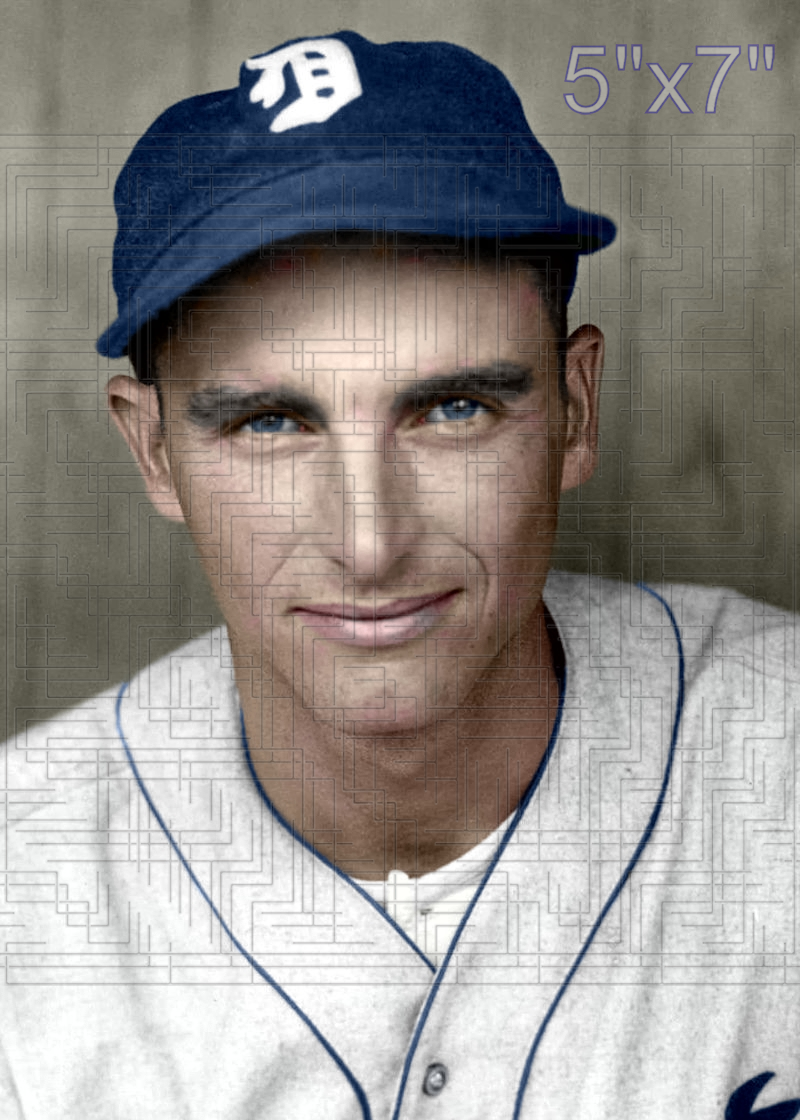 Hugh Shelley - 1935 Detroit Tigers - choose a size & style