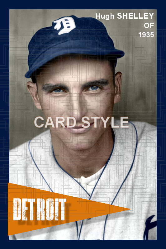 Hugh Shelley - 1935 Detroit Tigers - choose a size & style