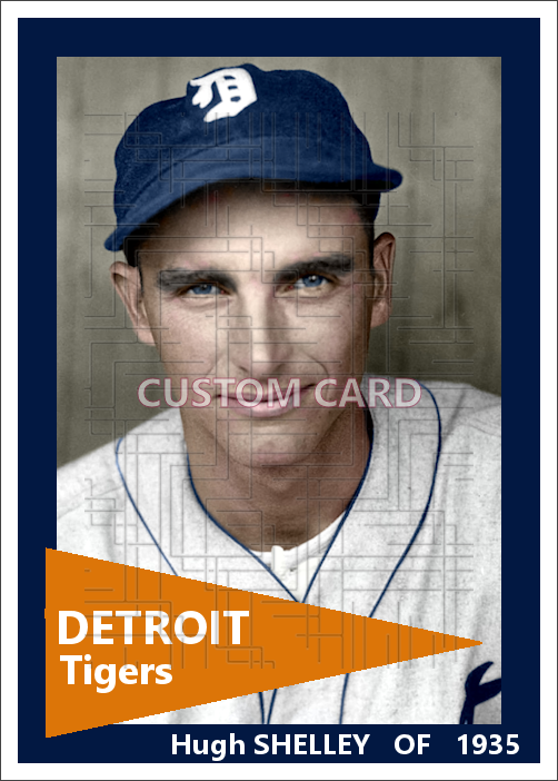 Hugh Shelley - 1935 Detroit Tigers - choose a size & style