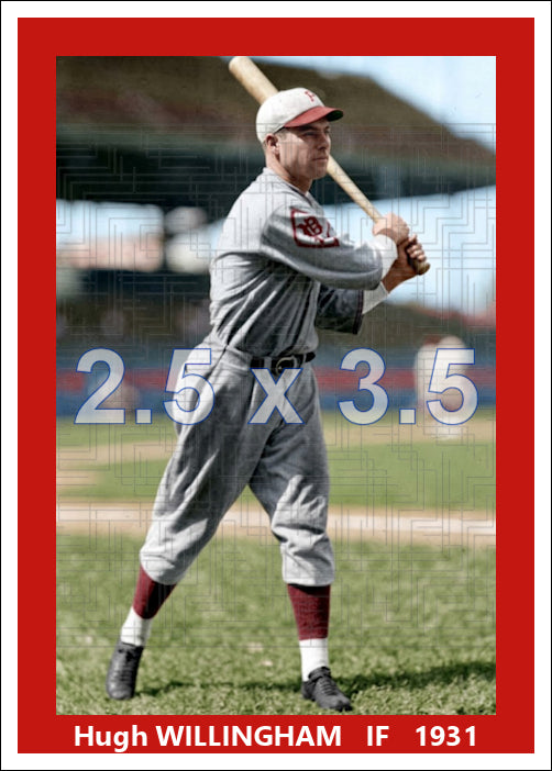 Hugh Willingham - 1931 Philadelphia Phillies - choose a size & style