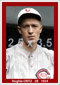 Hughie Critz - 1924 Cincinnati Reds - choose a size & style