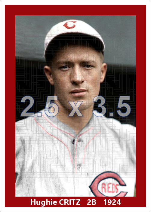 Hughie Critz - 1924 Cincinnati Reds - choose a size & style