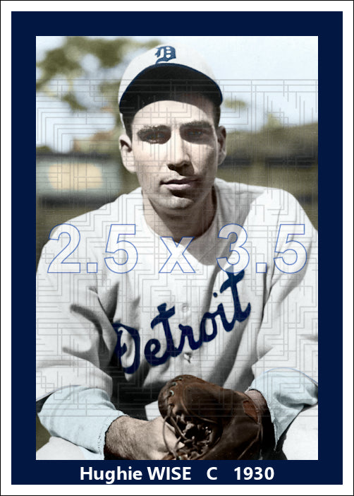 Hughie Wise - 1930 Detroit Tigers - choose a size & style