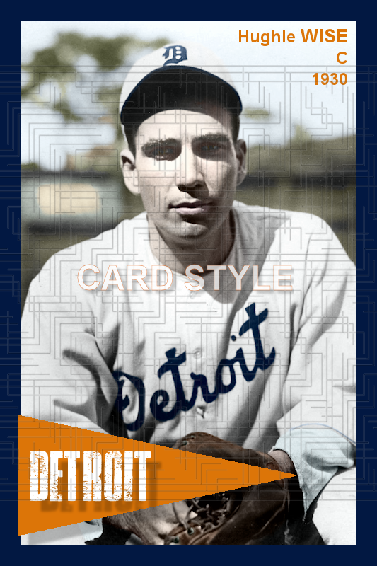 Hughie Wise - 1930 Detroit Tigers - choose a size & style