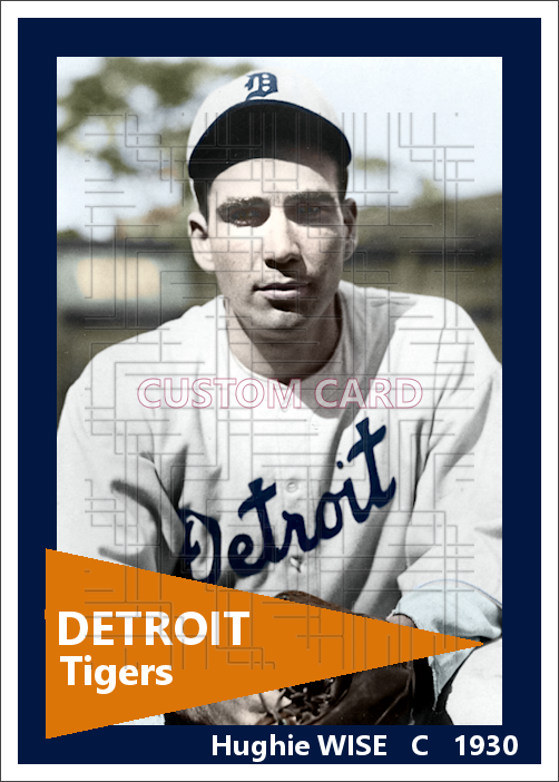 Hughie Wise - 1930 Detroit Tigers - choose a size & style