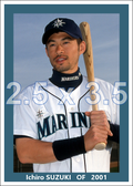 Ichiro Suzuki - 2001 Seattle Mariners - choose a size & style