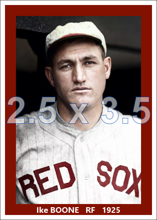 Ike Boone - 1925 Boston Red Sox - choose a size & style