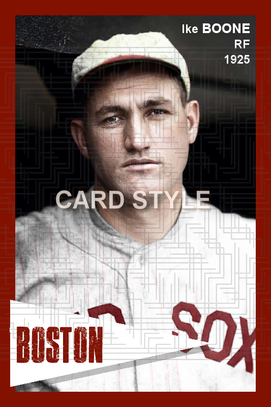 Ike Boone - 1925 Boston Red Sox - choose a size & style