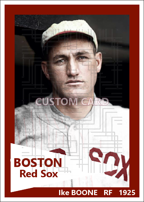 Ike Boone - 1925 Boston Red Sox - choose a size & style