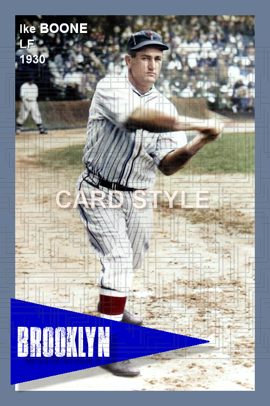 Ike Boone - 1930 Brooklyn Robins - choose a size & style