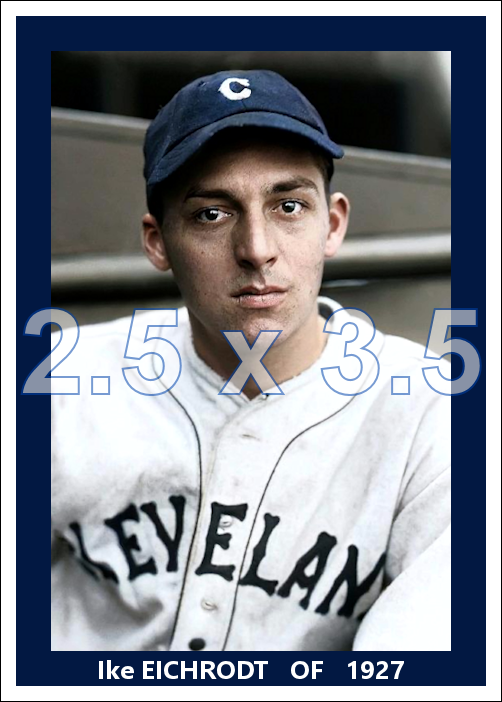 Ike Eichrodt - 1927 Cleveland Indians - choose a size & style
