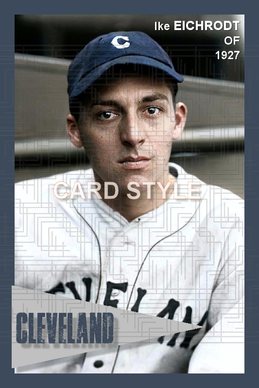Ike Eichrodt - 1927 Cleveland Indians - choose a size & style
