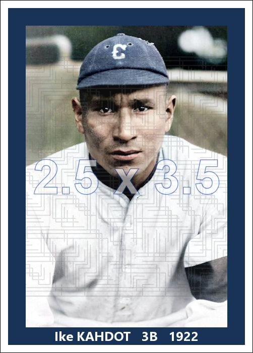 Ike Kahdot - 1922 Cleveland Indians - choose a size & style
