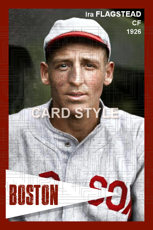 Ira Flagstead - 1926 Boston Red Sox - choose a size & style
