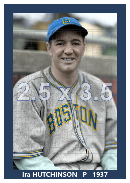 Ira Hutchinson - 1937 Boston Bees - choose a size & style