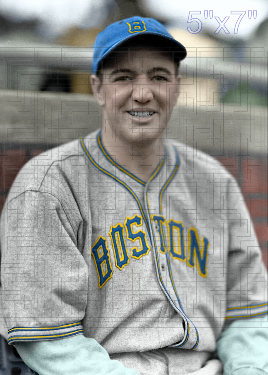 Ira Hutchinson - 1937 Boston Bees - choose a size & style