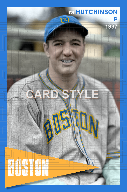 Ira Hutchinson - 1937 Boston Bees - choose a size & style