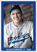 Ira Hutchinson - 1939 Brooklyn Dodgers - choose a size & style