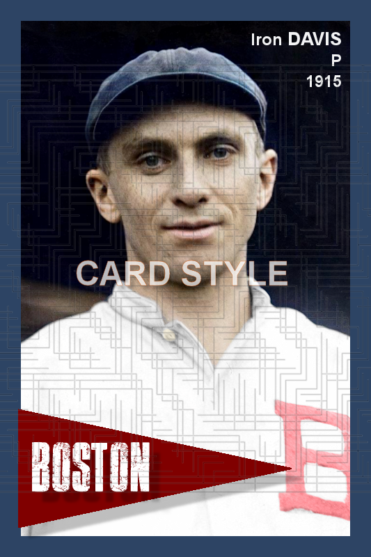 Iron Davis - 1915 Boston Braves - choose a size & style