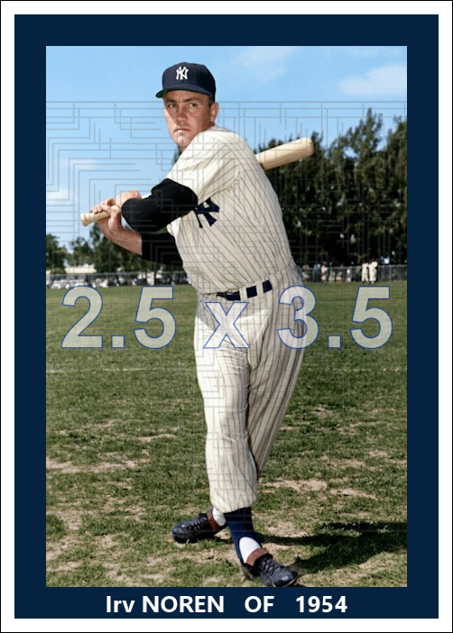 Irv Noren - 1954 New York Yankees - choose a size & style
