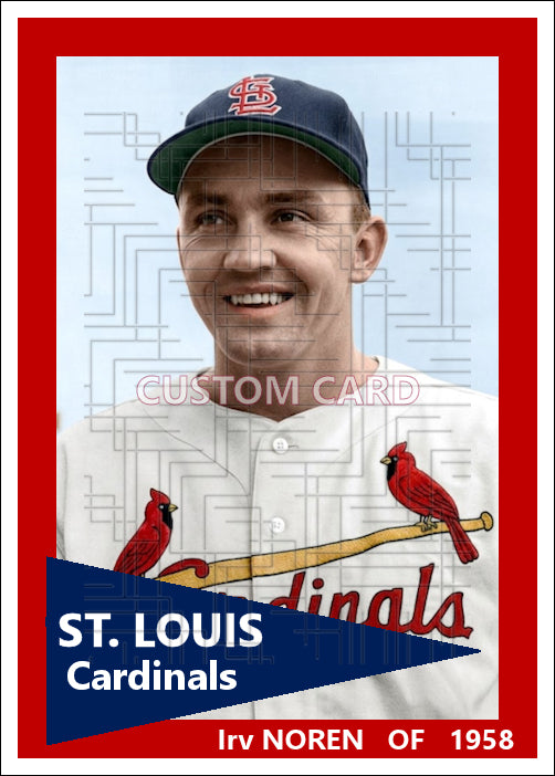 Irv Noren - 1958 St. Louis Cardinals - choose a size & style