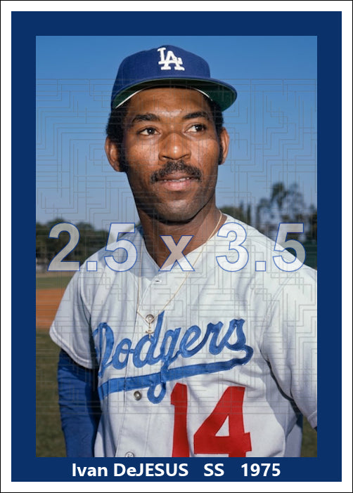 Ivan DeJesus - 1975 Los Angeles Dodgers - choose a size & style