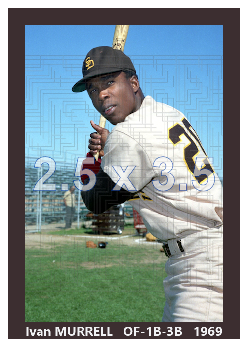 Ivan Murrell - 1969 San Diego Padres - choose a size & style
