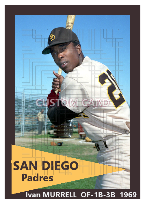 Ivan Murrell - 1969 San Diego Padres - choose a size & style