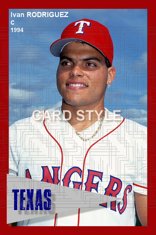 Ivan Rodriguez - 1994 Texas Rangers - choose a size & style